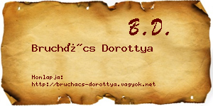 Bruchács Dorottya névjegykártya